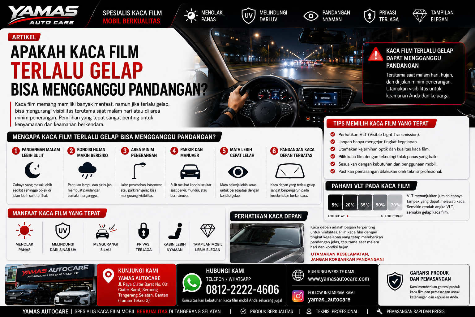 Apakah Kaca Film Gelap Bisa Mengganggu Pandangan?
