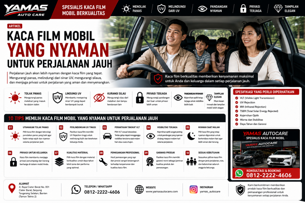 Kaca Film Mobil Yang Nyaman Untuk Perjalanan Yang Jauh