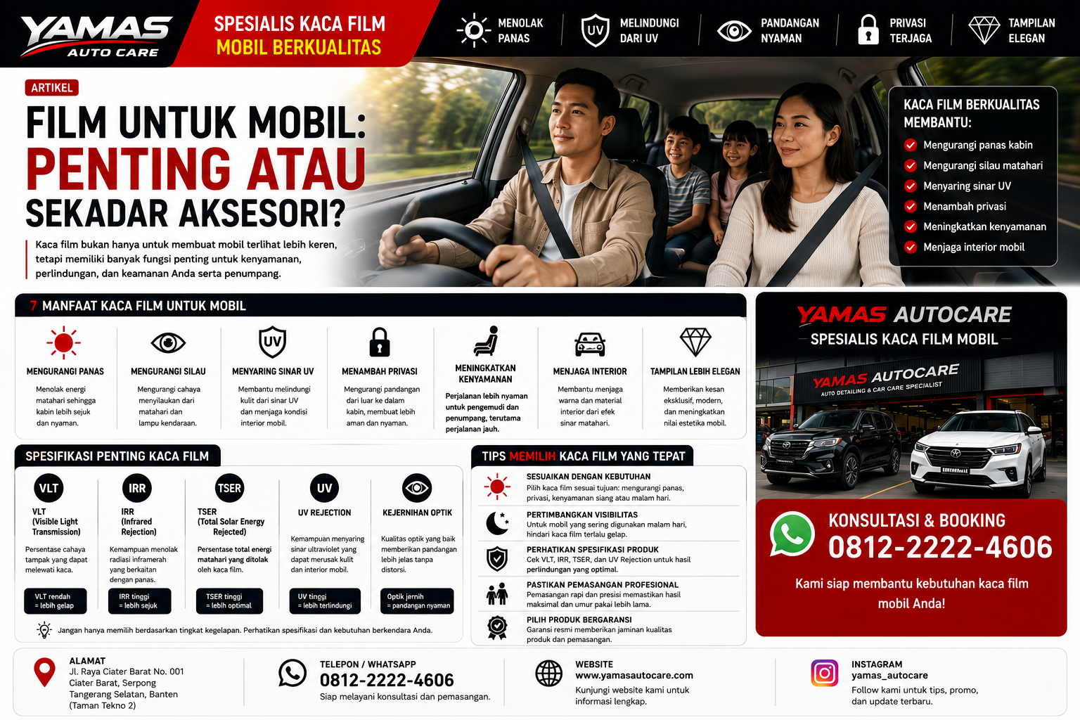Kaca Film Untuk Mobil:Penting Atau Sekada Aksesorisr?