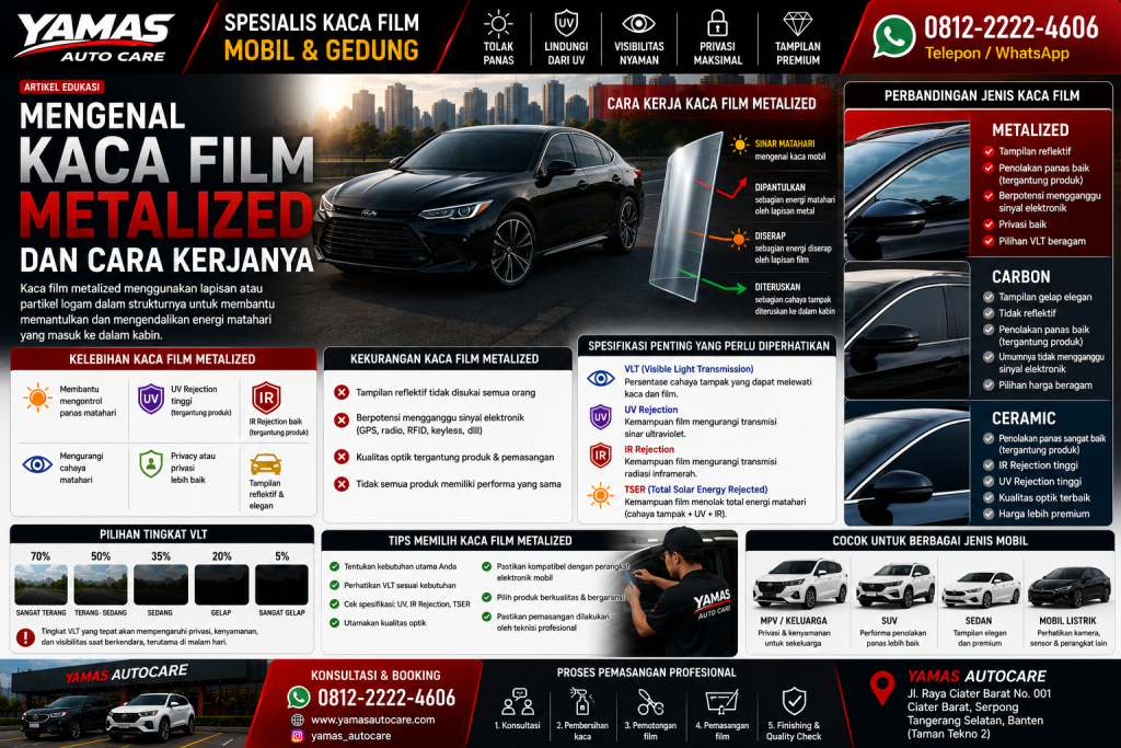 Mengenal Kaca Film Metalized dan Cara Kerjanya