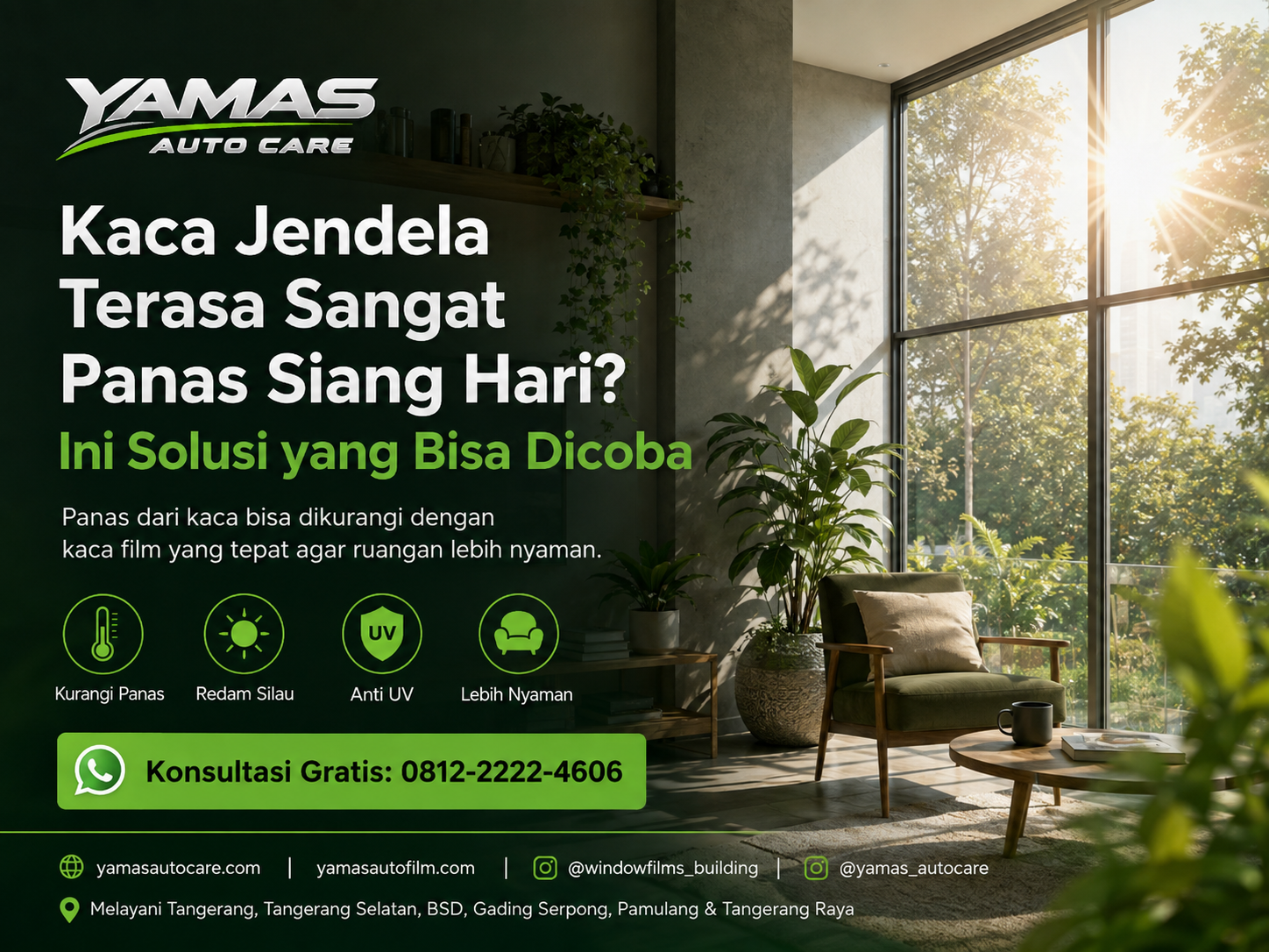 Kaca Jendela Terasa Panas Siang Hari? Ini Solusi yang Bisa Dicoba