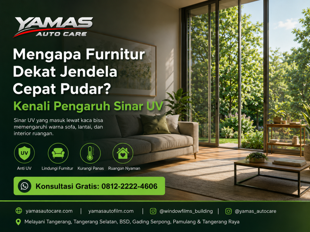 Mengapa Furnitur Dekat Jendela Cepat Pudar : Kenali Pengaruh Sinar UV