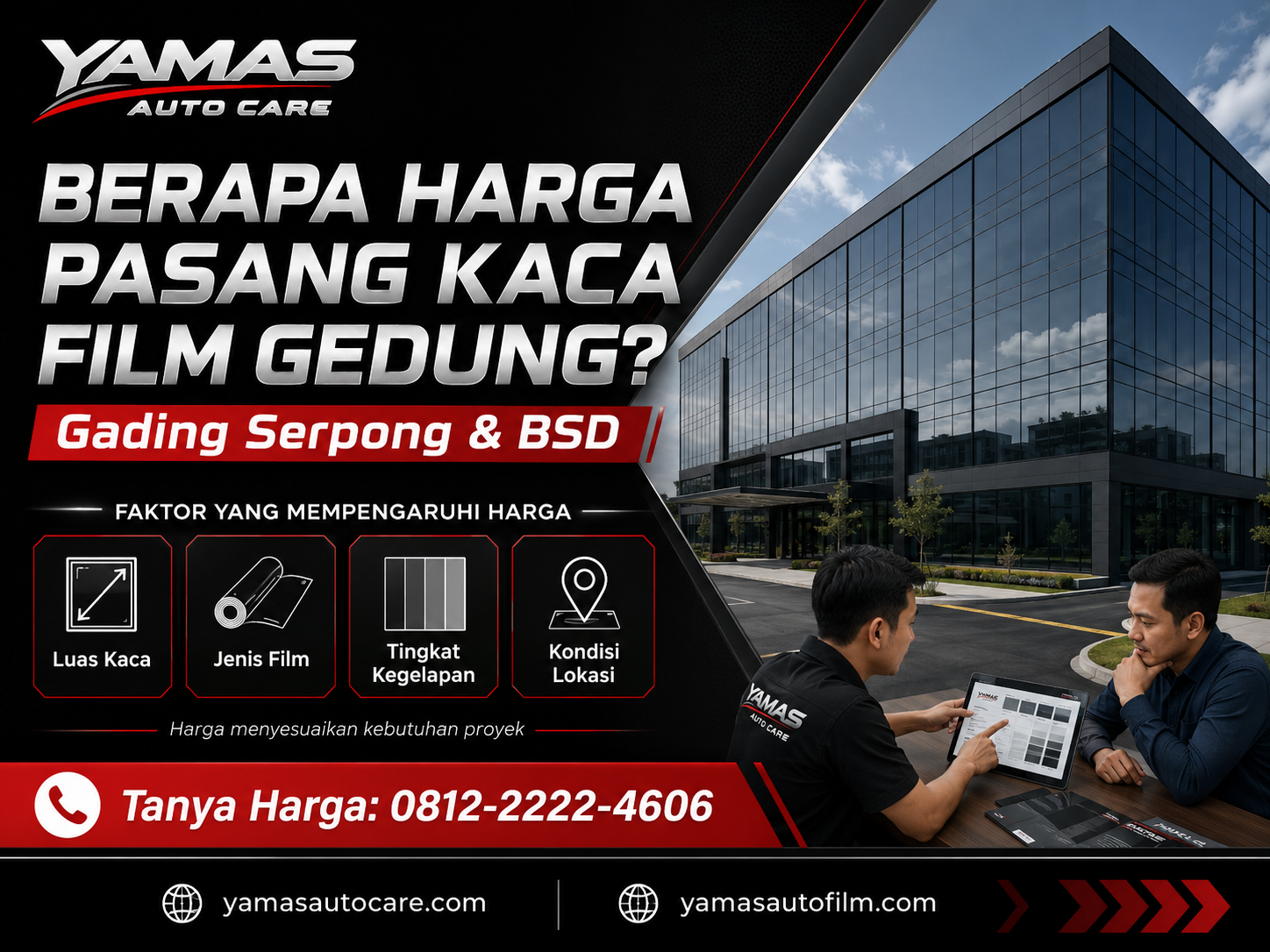 Berapa Harga Kaca Film Gedung?Gading Serpong dan BSD
