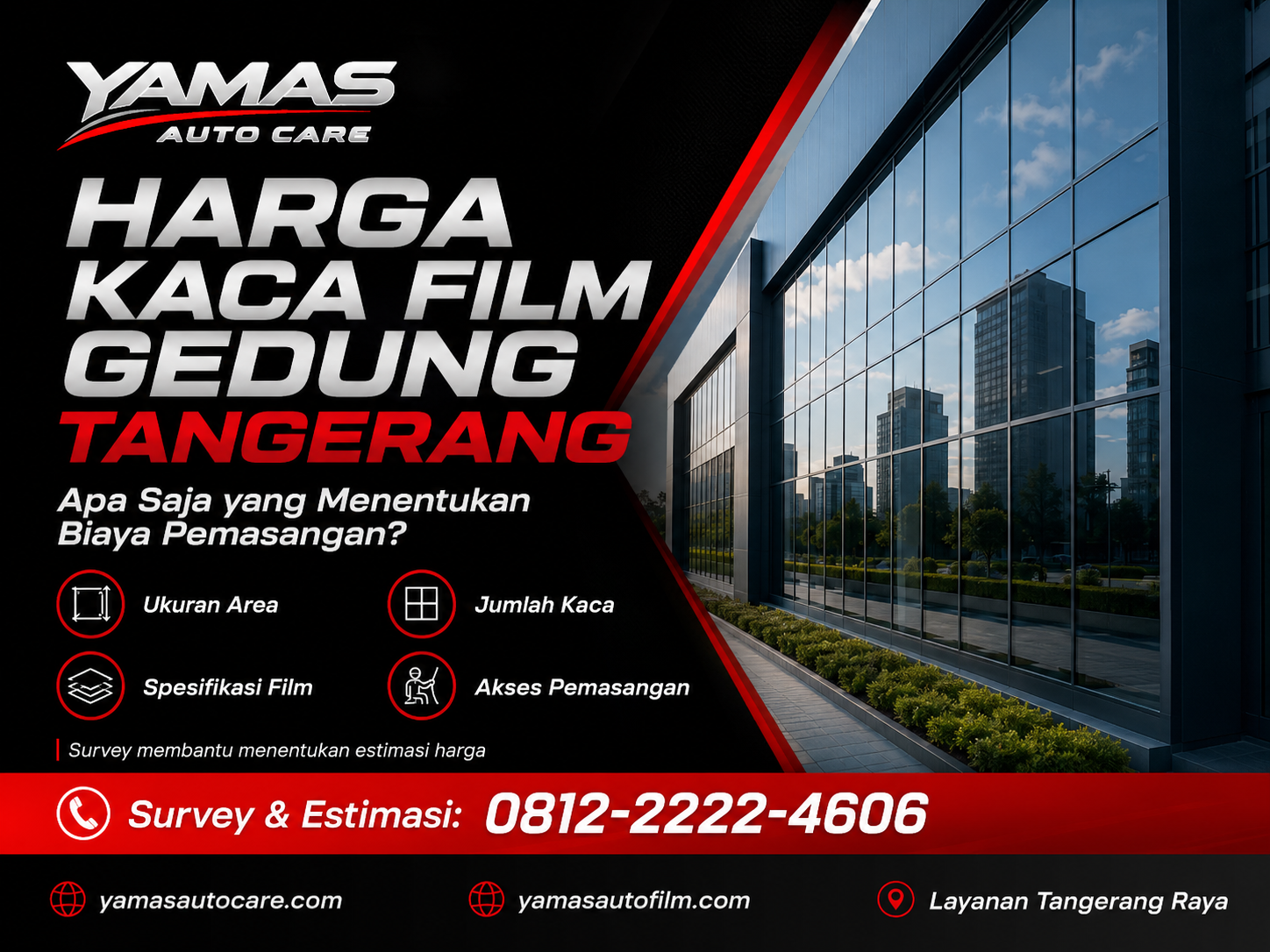Harga Kaca Film Gedung Tangerang : Saja yang Menentukan Biaya Pemasangan?