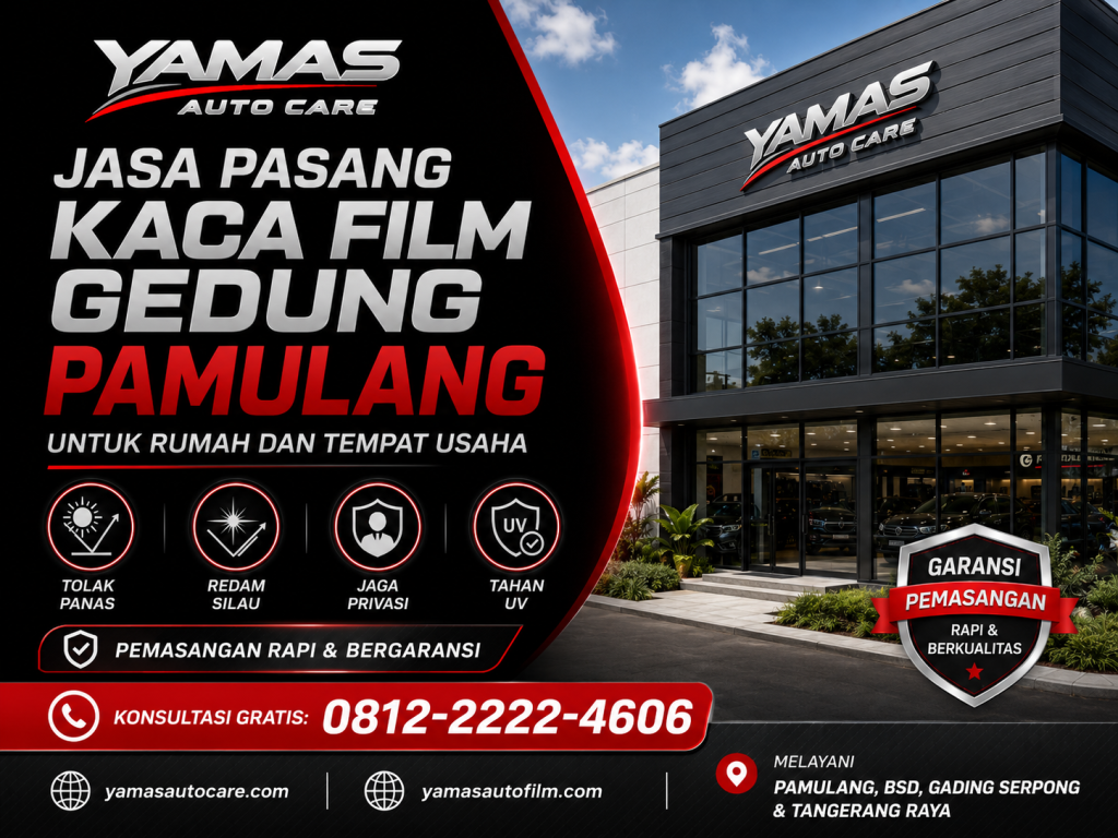 Jasa Pasang Kaca Film Gedung Pamulang untuk Rumah dan Tempat Usaha