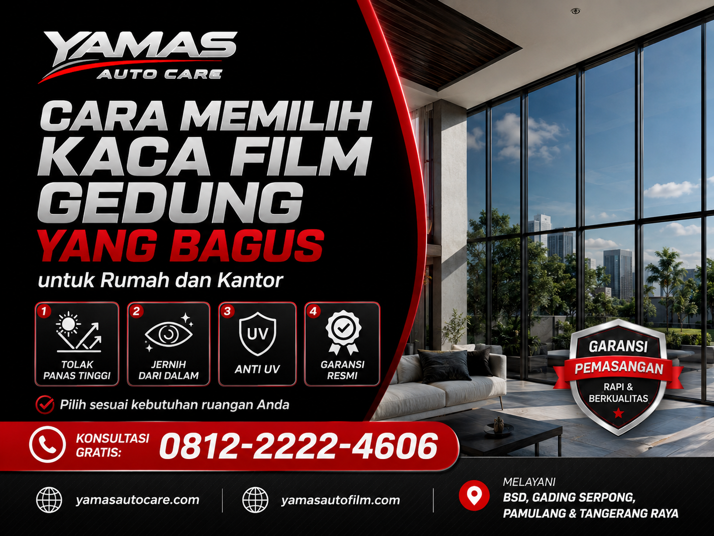Cara Memilih Kaca Film Gedung yang Bagus untuk Rumah dan Kantor