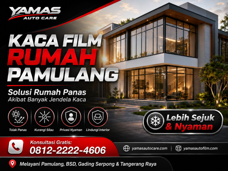 Kaca Film Rumah Pamulang : Solusi Rumah Panas Akibat Banyak Jendela Kaca