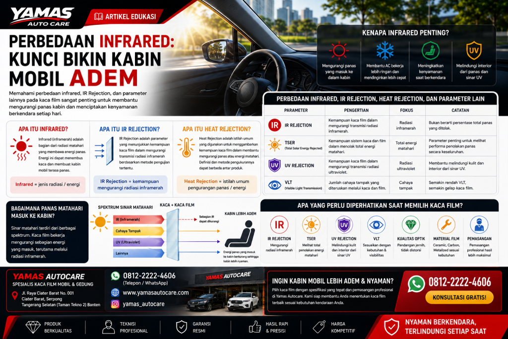 Perbedaan Infrared: Kunci bikin Kabin Mobil Adem