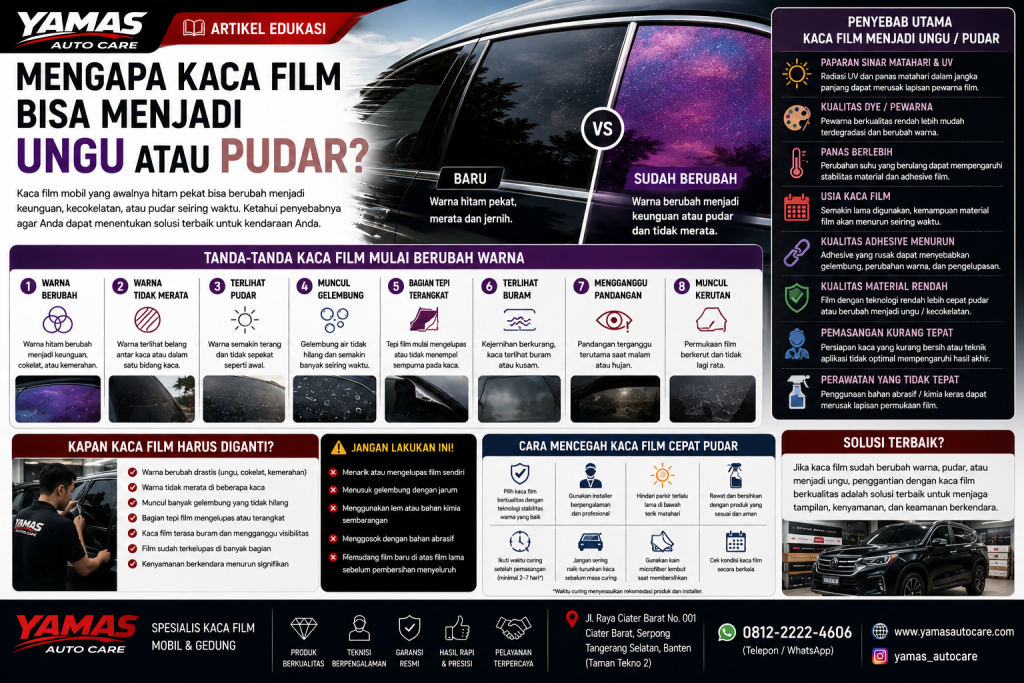 Mengapa Kaca Film Bisa Menjadi Ungu atau Pudar?