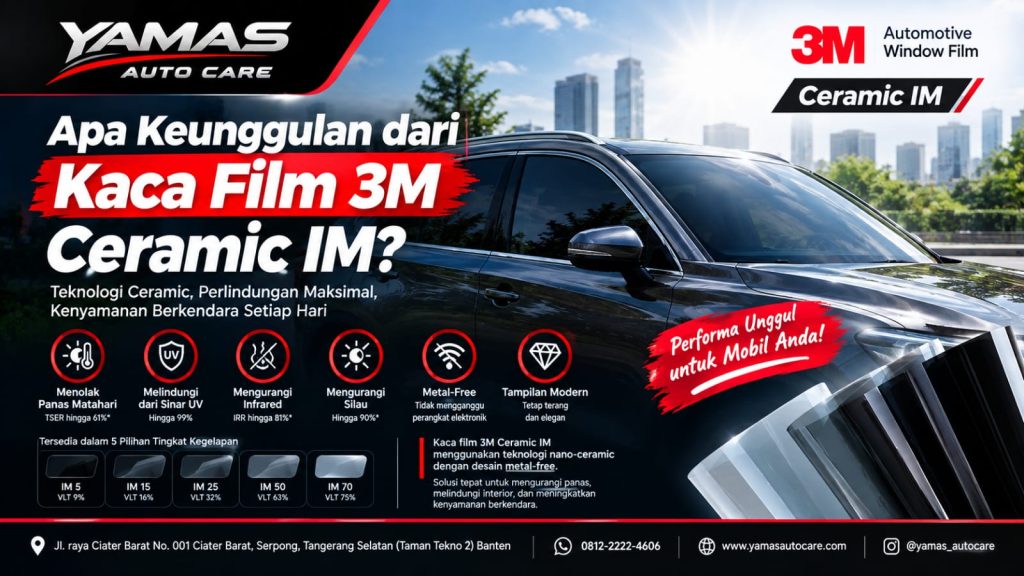 Apa Keunggulan dari Kaca Film 3M Ceramic IM?