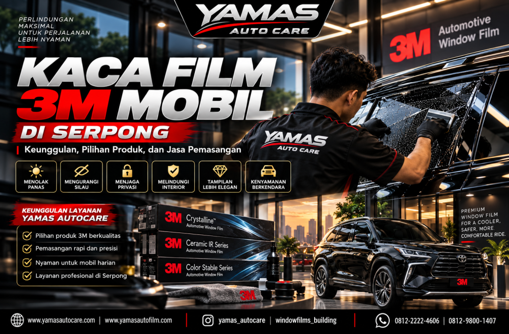 Kaca Film 3M Mobil di Serpong