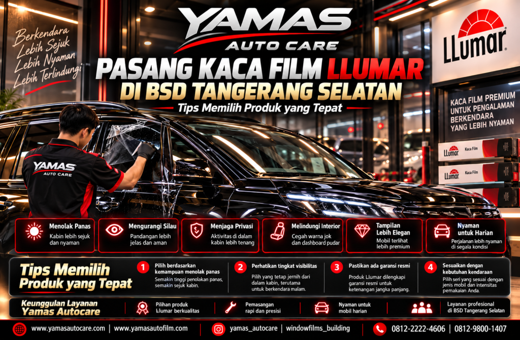 kaca film Llumar Serpong