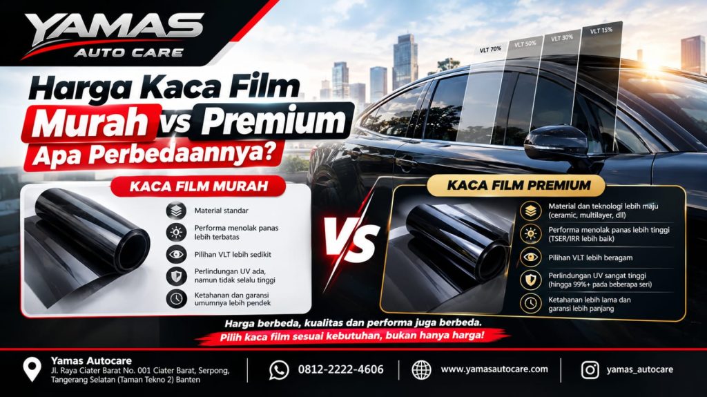 Harga kaca film murah vs premium apa perbedaaanya?